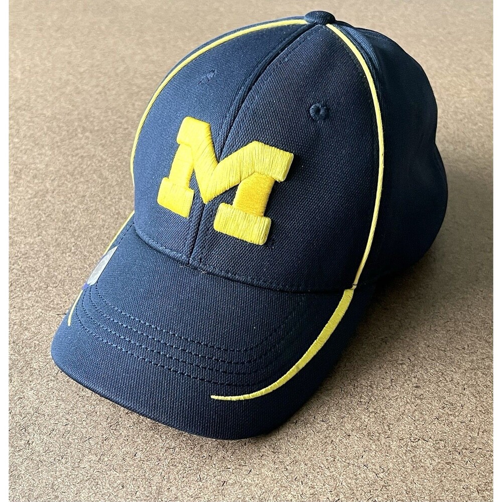 SOLD SOLD SOLD University Of Michigan Blue Yellow Adjustable Hat - Picture 2 of 5